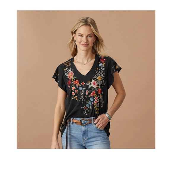 Lissa Flutter Sleeve Tee - Picture 1 of 4